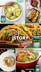 Develey (ดิวีเลย์) Bavarian Gherkins แตงกวาดองใหญ่ ขนาด 670 กรัม