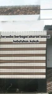 Tirai Krey PVC Outdoor Tahan Panas dan Hujan