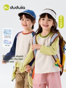 DUDUJIA | Áo Thun Dài Tay Trẻ Em Thấm Hút Mồ Hôi 2 chiếc