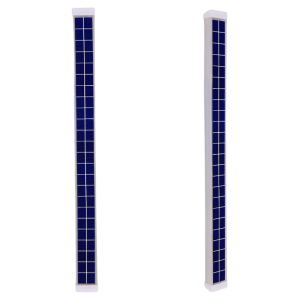 New 2023 Solar Powered Long Strip Wall Lamp Outdoor Waterproof LED Courtyard Villa Door Washing Sensing Lighting Wall Lamp