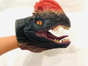 หัวไดโนเสาร์สวมมือเล่นเล่านิทาน dinosaur toy