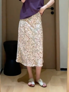 MANMI | French Elegant Floral High Waist Dress