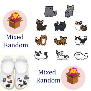 Cartoon Leopard Cat Animal Shoe Charms Accessories Decorations PVC Classic Clog Buckle for Kids Party Christmas Gifts