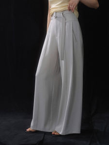 3D Tailoring Drape High Waist Summer Loose Trousers