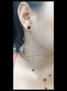 SET KALUNG TITANIUM MOTIF BUNGA POLOS 5 JUNTAIAN TRENDY ANTI KARAT ANTI LUNTUR