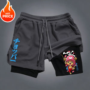 Bandai | One Piece Chopper Summer Men New 2026 Double-Layer Replica Two-Piece Loose-Fit Training Running Shorts Casual Pants Bottom