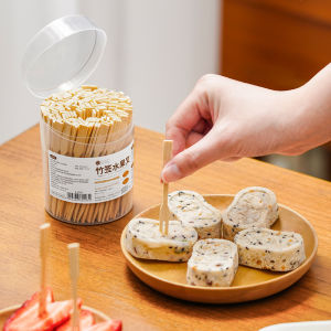 Disposable Fruit Forks Wooden Food Grade Children Safe Storage Can Small Forks Bamboo Skewers Advanced Sensation Tableware