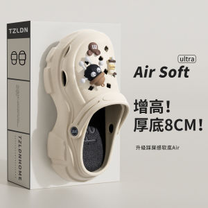 Womens Thick Bottom  Style Sandals Summer Outdoor Wear Anti-Slip Odor Resistant Beach High Heel Sensation EVA Slippers