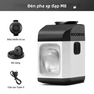 RockBros | Đèn Pha Xe Đạp ROCKBROS 1600LM Có Điều Khiển Từ Xa Màn Hình Kỹ Thuật Số Đèn Xe Đạp Thông Minh Mọi Thời Tiết Đèn Xe Đạp Chống Nước PX6 Cho Tay Lái