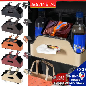 SEAMETAL Car Seat Back Storage Box Multifunctional Universal Cup Phone Holder Organizer