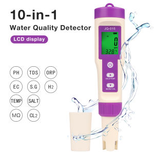 juan juan | Máy Đo Chất Lượng Nước Kỹ Thuật Số 10 Trong 1 - Bút Thử PH TDS ORP EC S.G H2 Nhiệt Độ Độ Mặn MΩ CL2 Dành Cho Bể Bơi Spa