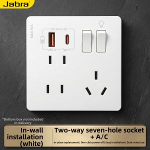jabra | 20W Fast Charging High Power Dual Seven Hole Wall Panel Socket