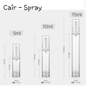 Botol Airless Pump Vacuum Kedap Udara Spray Cair Gel Lotion 5ml 10ml 15 ml