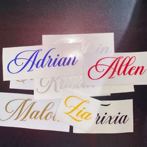 Personalized Name Stickers Cutout Decals for Motorcycles Cars Laptops and More - Vinyl Sticker