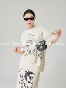 XIAODADEHUA | Graffiti Leisure T-Shirt Set Two Pieces
