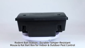 【COD/Original】Rodent Poison Box Indoor Outdoor Clamshell Rodent Bait Station Plastic Rats Bait Poison killing Mouse Trap Box With Lock