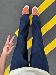 กางเกงทำงานผ้าไหมน้ำแข็งแห้งเร็วสไตล์อเมริกันสำหรับผู้ชาย กางเกงขายาวทรงตรงบาง ทรงสลิมฟิต ทรงหลวม ทรงหลวม ทรงหลวม