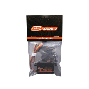 DSpower 15KG Large Torque Metal Gear Digital Low Profile Servo 6.0~7.4V DC for1/8 1/10 RC Car Truck Dift Axial Red Cat Toy Part
