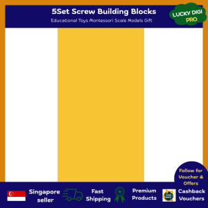 5 Set Screw Building Blocks – Plastic Insert & Nut Shape Construction Toys for Children Montessori Educational STEM Toy to Boost Creativity Problem-Solving Fine Motor Skills & Hand-Eye Coordination Fun Learning Scale Model Kit & Perfect Gift for Kids