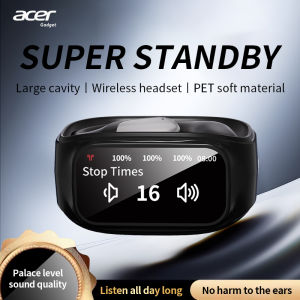 Acer Ohr545 Wireless Bluetooth Headset with Ear-Hook Design Digital Display Screen Charging Case Call Noise Reduction Dolby Sound Comfortable to Wear Suitable for Sports Running and Cycling