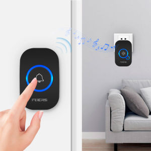 FUERS Wireless Doorbell 433Mhz Home Security ห้องเรียน Doorbells 150M ยาวระยะทาง 32 เพลงยินดีต้อนรับประตู Chimes สมาร์ทประตู Bell
