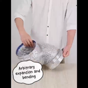 Flexible Aluminum Pipe Duct Hose Air Ventilation Insulation Exhaust Range Hood - 3/4/5/6/8inches Sizes Free Clamps Included