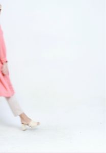 MFMW Rokhaya Midi Dress Gamis Coral