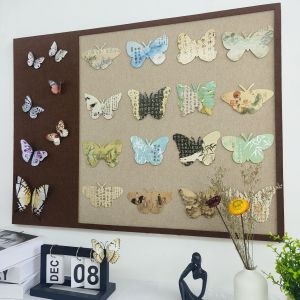 Decorative Cork Board Wall Stickers Self Adhesive No Punching Photo Display Message Board Moisture Proof Collision Protection