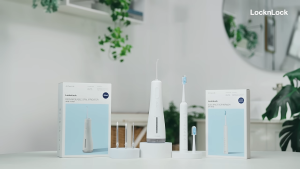 Máy tăm nước không dây LocknLock ENR154WHT 250ml Hàng chính hãng 4 chế độ dung lượng pin 2000mAh