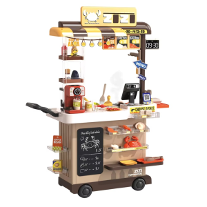 Tutusbaby Teppanyaki Food Truck Pretend Play Toys (102cm Height)
