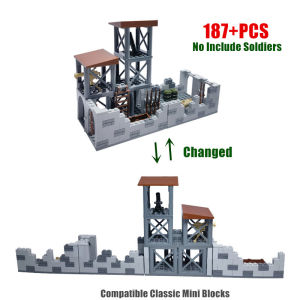 MOC Military Construction Building Blocks Toys for Boys Children Birthday Gift Compatible Technical Transformed Blocks Toy
