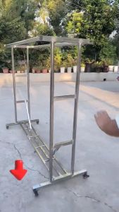 ราวตากผ้าสแตนเลส 304 ราวตากผ้า 180cm แขวน โครงเหล็ก รับน้ำหนักถึง 150กก 304 สแตนเลส304 150cm ขาตั้งผ้านวม