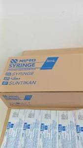 NIPRO SYRINGE 3ML LUER LOCK 100S  STERILE SINGLE-USE SYRINGE  EXPIRY 2030