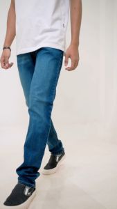 Otsky X Cavier Celana Jeans Pria Washing Omega Stretch Slim fit