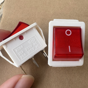 Wide Body Copper 3 Foot Electric Pot Switch Button Key KCD4 with Light Ship Shape Bowed Board Large Switch Button Key