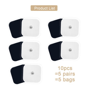 Physiotherapy Electrodes Pads Non-woven Fabric Adhesive Gel Replacement Patch for Tens Unit EMS Electric Muscle Stimulator Tool