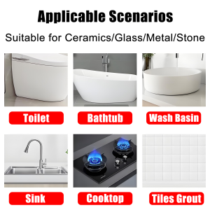 🎉100 years No cracking！tiles gap filler Easy seaming No glue gun required✨grout filler grouting tile sealer Tile grout Bathroom Tile Reform 250g Tiles repair glue 美缝胶 美缝剂 Ready To Use Waterproof Mildew-resistant Free tool kit