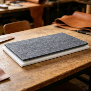 2Pcs Leather Punch Shock-absorbing And Soundproofing Pad Perforated Desktop Pad DIY Leather Perforated Noise Board Size 30x20cm