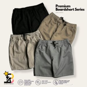 Murah Nampol Celana Pendek Chino Boardshort Distro Pria Remaja Dewasa Motif Polos Premium Pinggang Full Elastis