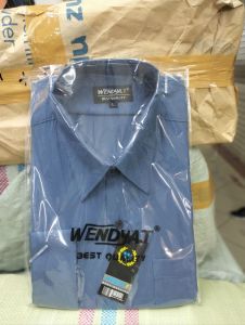 (COD)✅kemeja wendya.T kemeja polos pria lengan panjang warna DENIM✅