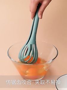 Multifunctional Egg Beater Mixer Whisk & Clip Spaghetti Noodle Tong Kitchenware Pemukul Telur Mixer Tong Mee 多功能打蛋器