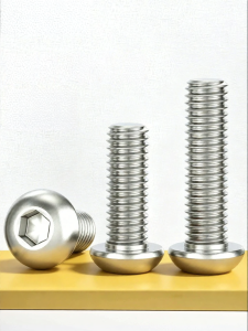 BAIRUITE | Round Head Flat Head Hexagonal Screw 304 Stainless Steel Screws