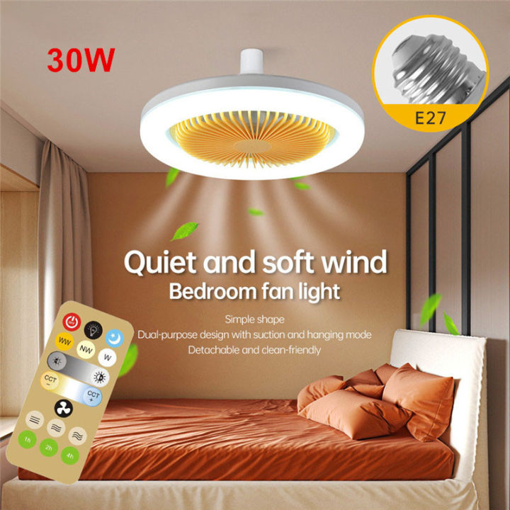 Quạt Trần Angelila 30W Có Đèn Và Điều Khiển Từ Xa E27 Bóng Đèn LED Đèn ...