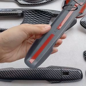Paket Outer Cover Handle Cover Pegangan Pintu Tank Cover All New Xenia 2022 - 2024 Glossy Carbon