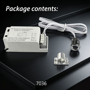 Hand Wave Activated Sensor Switch 220V Infrared Motion Detector Touchless Control for Cabinet Closet Lighting Automatic On/Off