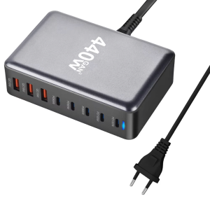 Sale NEW 440W Gan Fast Charge 3.0 USB Type C Fast Charger Mobile 8-port 5C3A PD Charger  Convenient To Carry Tablet Charger