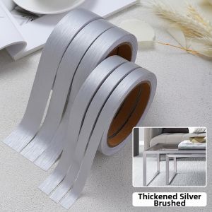Champagne Gold Brushed Metal Trim Strip for Walls Mirrors