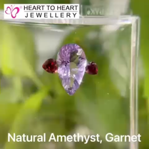 Natural Gemstone Amethyst Garnet (Gembox8007)