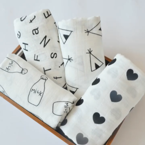 120*110cm Cotton Cloth Blanket Baby Swaddling Newborn Baby Cotton Gauze Wrap Upgraded Muslin