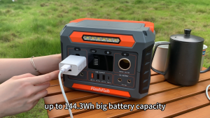 FlashFish P66A 200W Power Station 144.3Wh 39000mAh 200W Type-C Portable Power Station with Led Light 220V High Capacity Powerbank Compitable For Outdoor Camping Solar Generator
